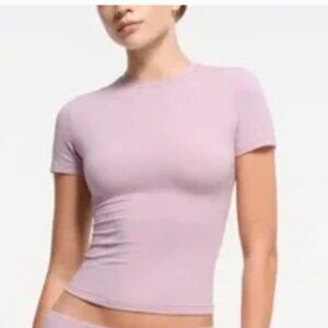 SKIMS Cotton Rib T Shirt Dusk NWT